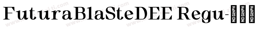 FuturaBlaSteDEE Regu字体转换